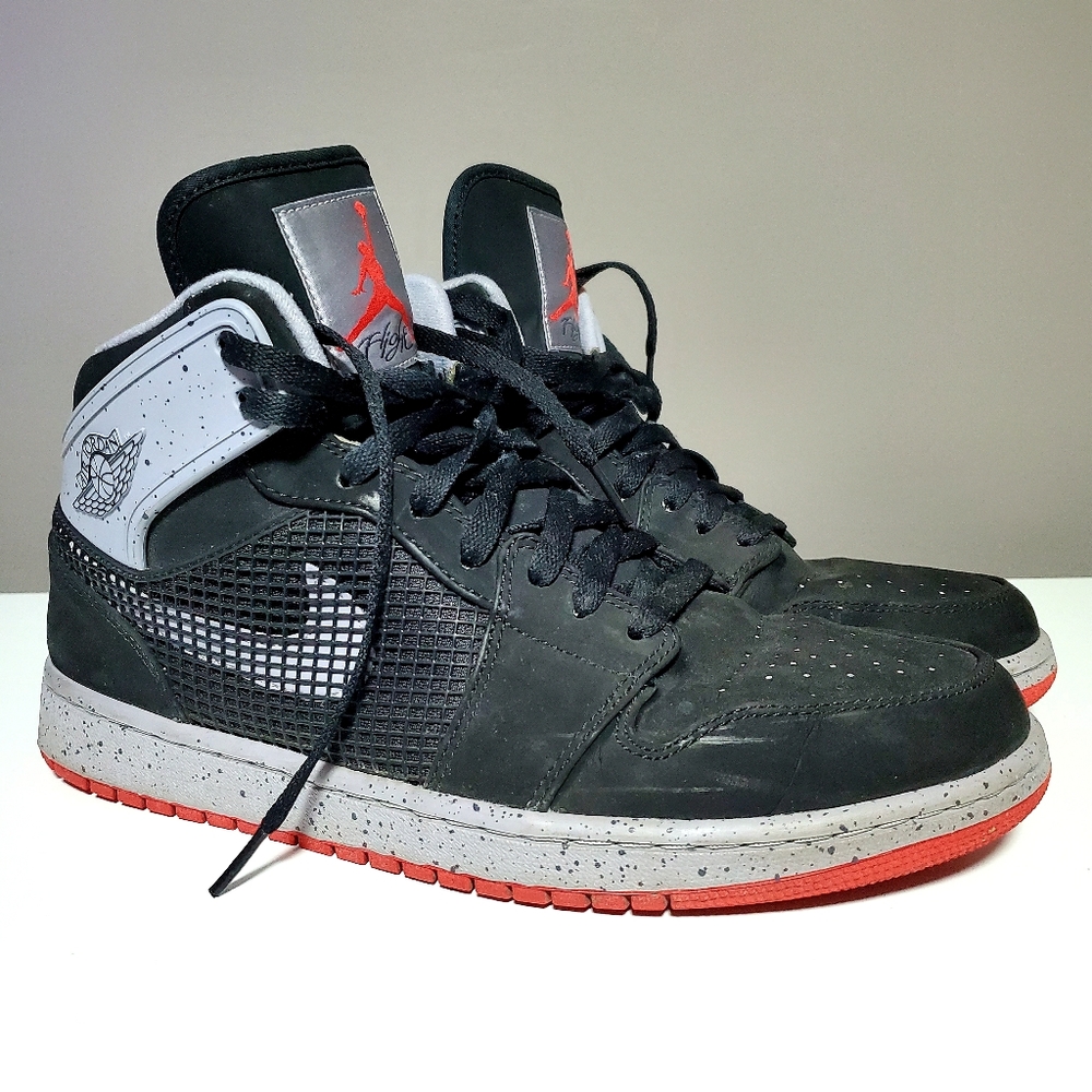 Nike Air Jordan 1 Retro 89 Black Fire Red Cement